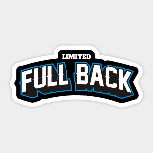 LIMITED FULLBACK Sticker